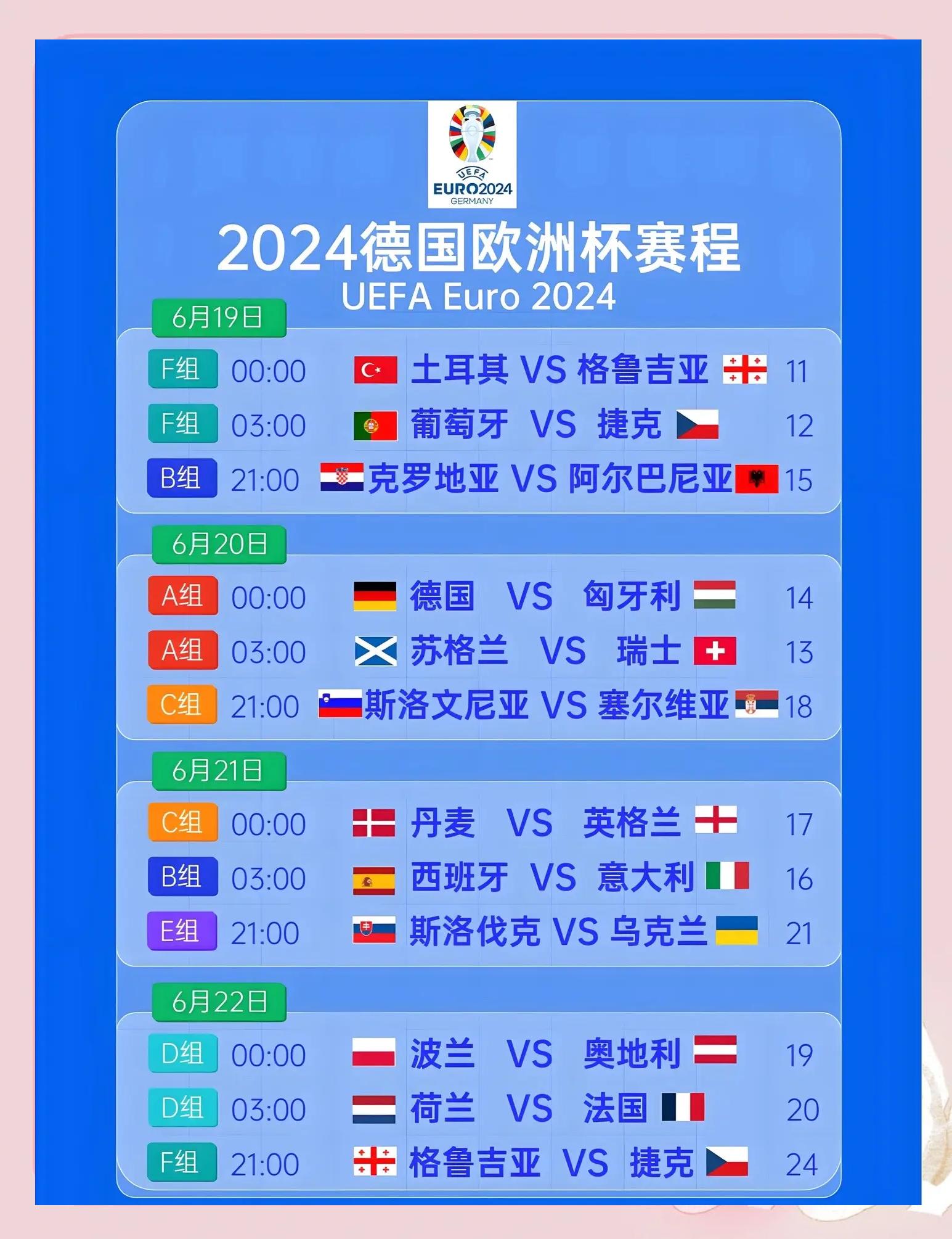 欧洲杯小组赛战罢:16强全部产生的简单介绍 欧洲杯小组赛战罢:16强全部产生的简单介绍